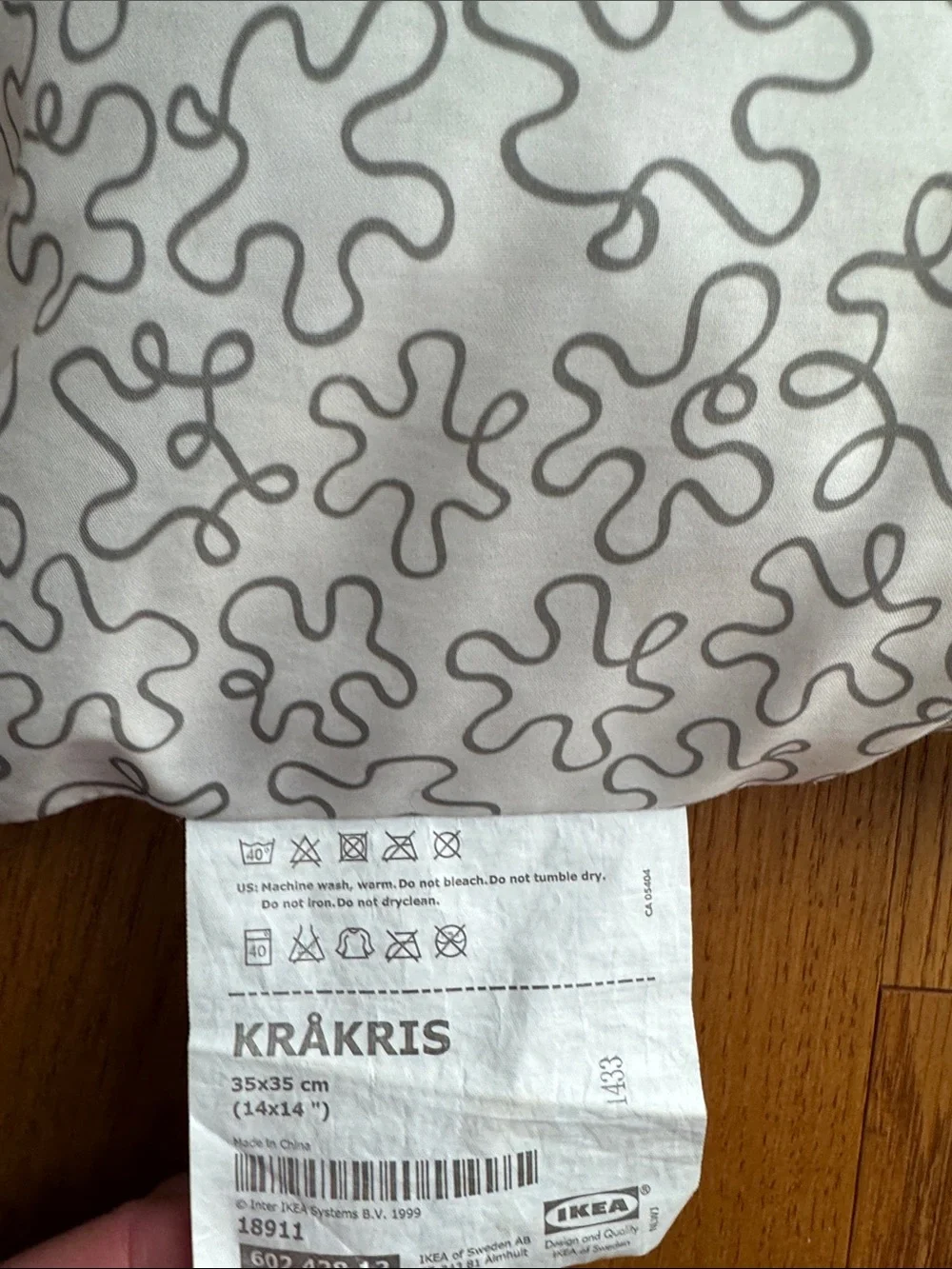 IKEA Square Down-Fill Cushion Pillow KRAKRIS 14
